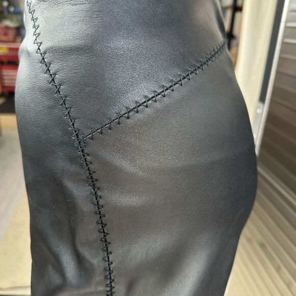 Versus by Versace Leather Slim Pants 24/38 Made in Italy XS - Picture 10 of 15